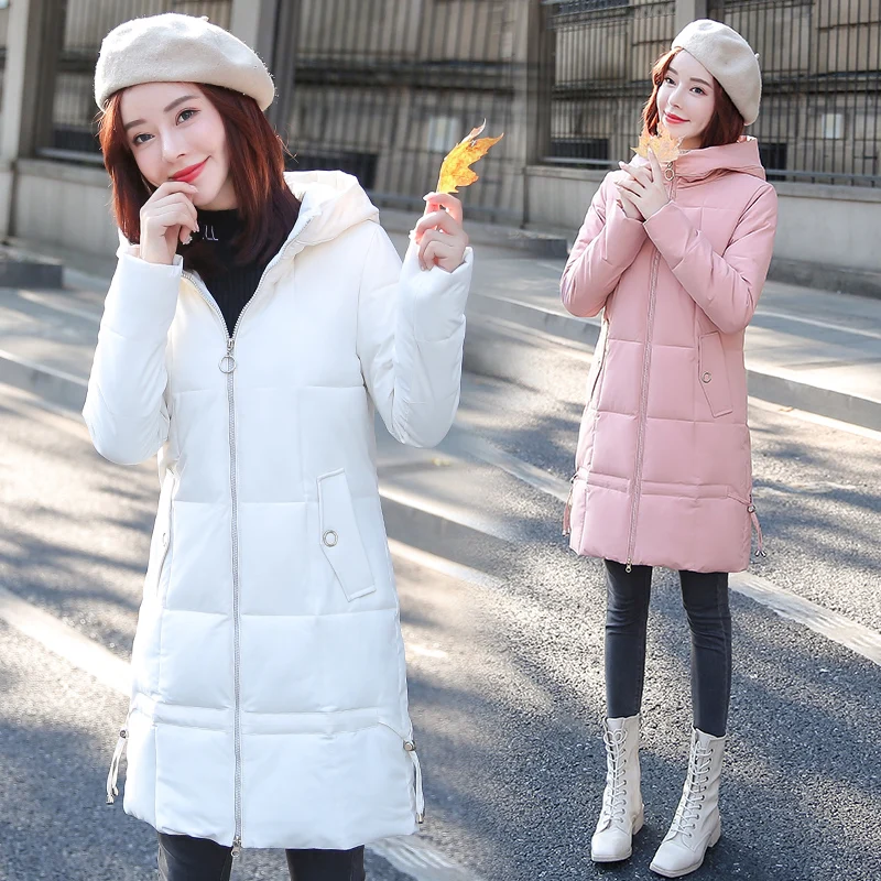 LDKVGSU Winter New Fashion Thicken Warm Large Size Jacket Women Hooded Coat Down Parkas Female Slim Outerwear High Quality s1035