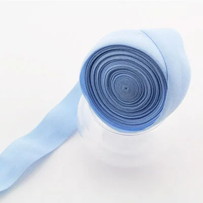 pale blue 10 метров Meetee многоцветная эластичная тесьма лента бинт эластичный пояс для DIY шитье нижнее белье сумки аксессуары для одежды - Цвет: pale blue