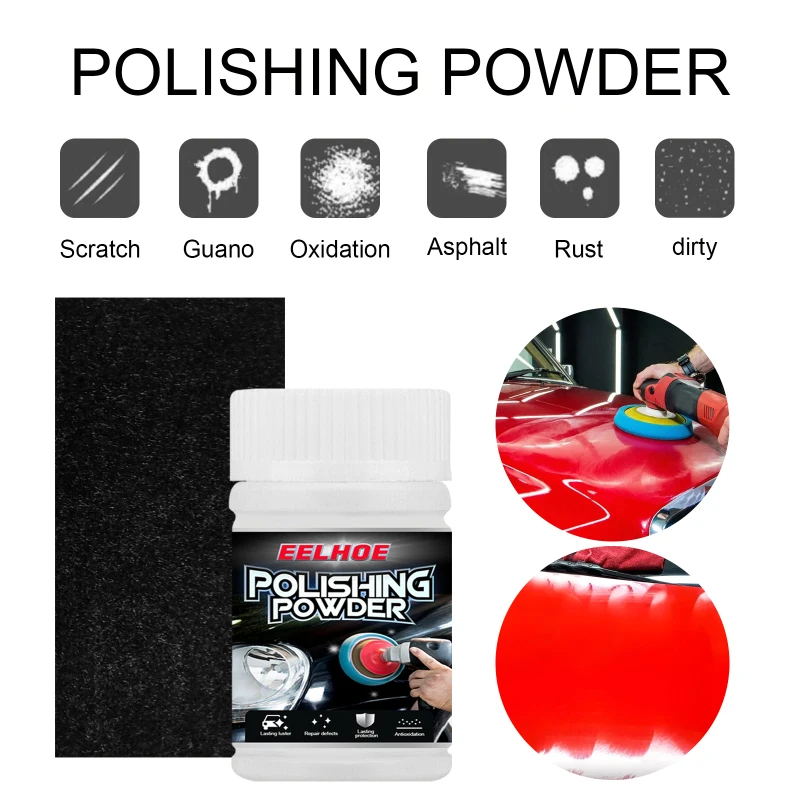 

Car Polishing Powder Nano Wipe Car Polish Oxide Powder Auto Car Scratch Remover Repair Auto Care Car Polishing Powder 50g