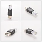 Переходник для ПК с прозрачной головкой RJ-45 штекер-USB 2,0 AF A гнездо переходник для ноутбука LAN Сетевой кабель преобразователь Ethernet