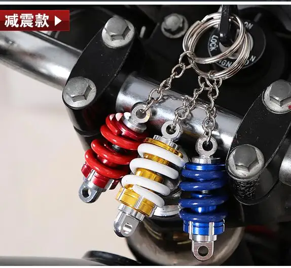 Креативный автомобильный пружинный брелок для тюнинга амортизатор регулируемый