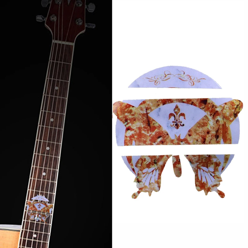 Наклейки с инкрустацией для гитары имитация абалона бабочки акустические гриф