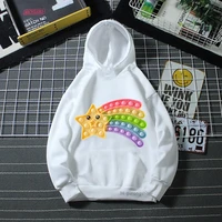 cute rainbow kawaii five point star hoodies %d0%bf%d0%be%d0%bf %d0%b8%d1%82 pop it print on hoodies boys girls unisex hoodies long sleeve sweatshirt