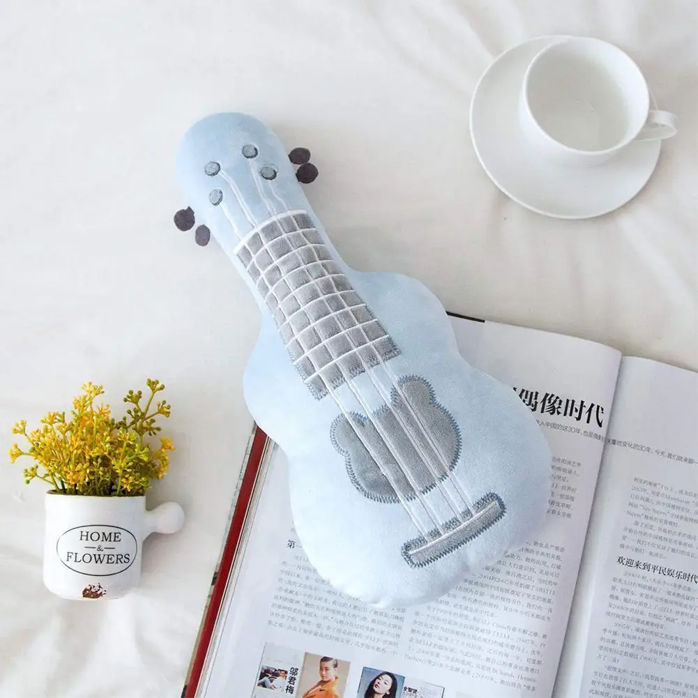 

Simulation 3d Guitar Plush Toy Guitar Pillow Stuffed Plush Musical Instrument Ukulele Toy Kids Toys Birthday Gift For Child D3k9