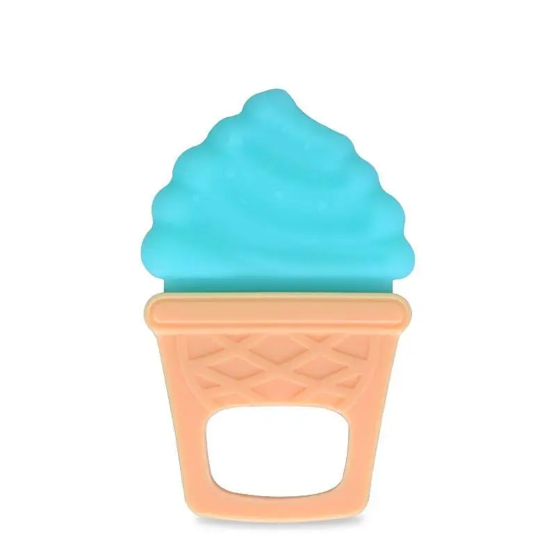 

1pcs Baby Silicone Teethers Cartoon Ice Cream Shape Baby Teething Toys Baby Product Accessories for Pacifier Chains BPA Free