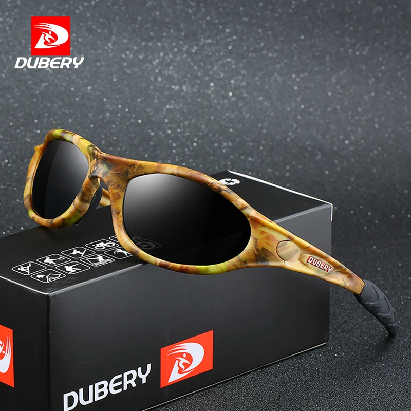 

DUBERY brand designer Army Goggles Sunglass polarized mens blocking sun glasses men driving black eye glass male oculos de sol