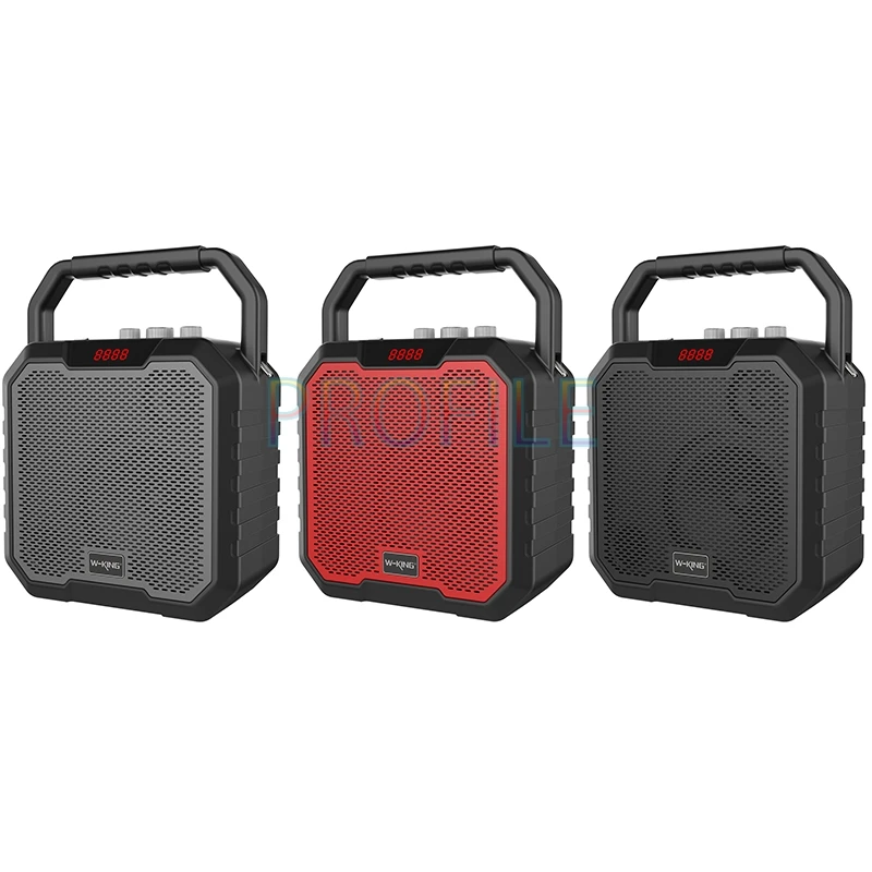 With a Microphone 6.5 Inch High Power Outdoor Karaoke Speakers Wireless Bluetooth AUX USB TF Player FM Radio Rechargeable | Электроника