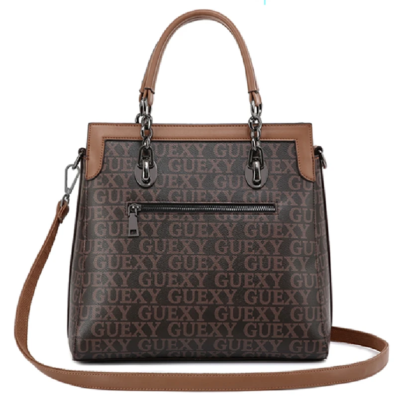 Genuine Leather Presbyopia Handbags 2021 New Retro Hit Color Tote Bags Female Large Capacity Shoulder Messenger Bag Dating Purse