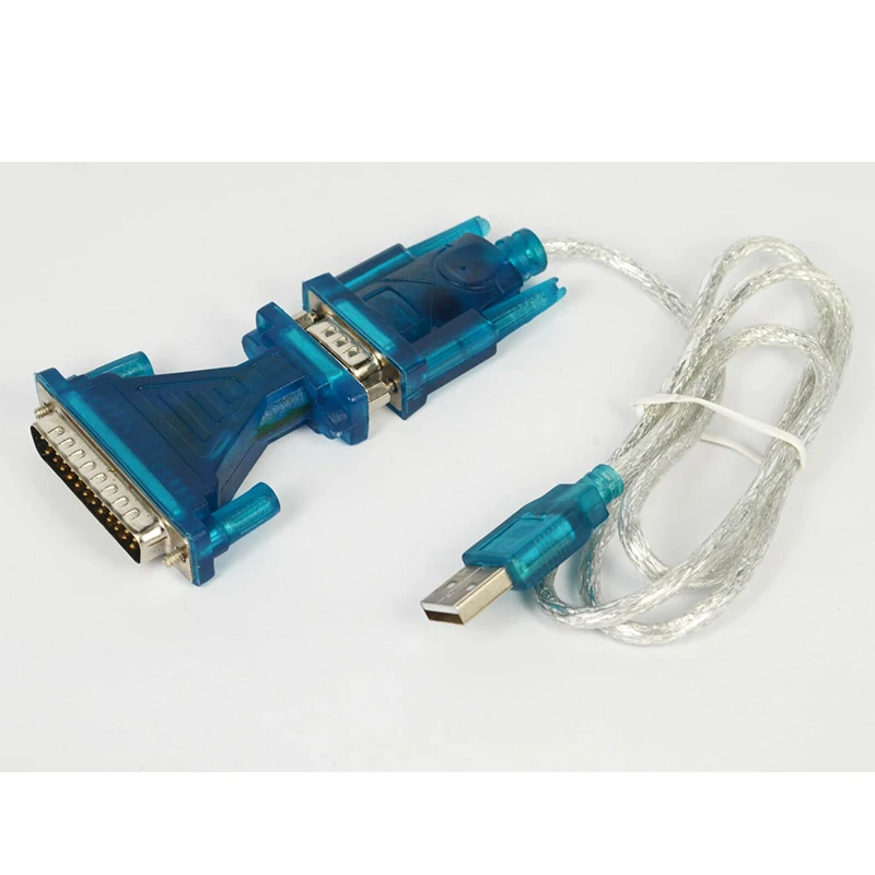 Кабель USB 2 0 к последовательному дБ 9 Pin RS232 с 25 параллельным адаптером для Windows