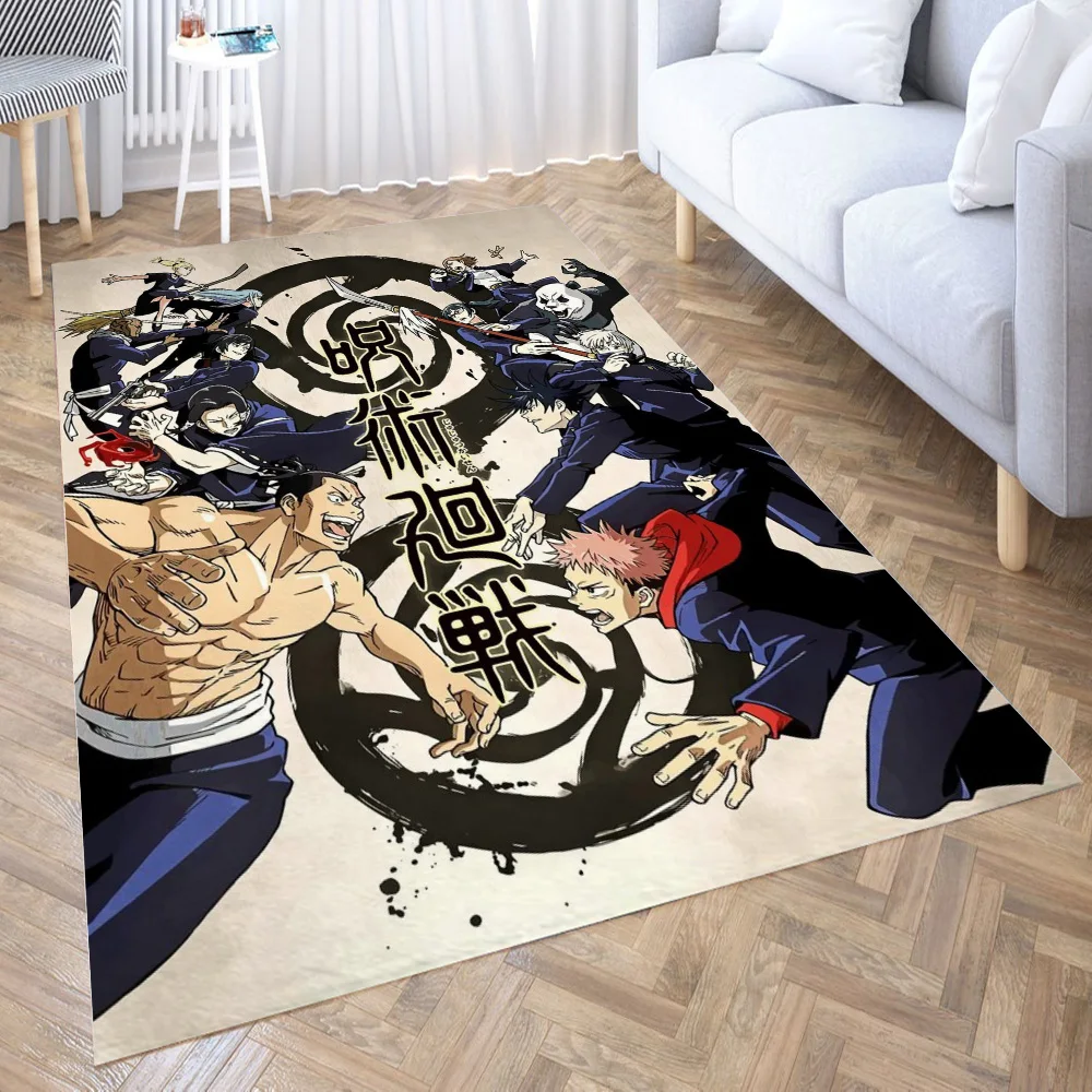 

Jujutsu Kaisen Carpet for Living Room 3D Hall Furniture Floor Mat Bath Anime Area Rug Teenager Bedroom Decora