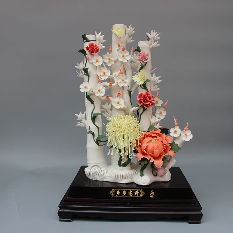 

crafts decor hand wedding cutting dies home Jingdezhen Tian Chi Tao ceramic sculpture art gift porcelain porcelain ornaments pin