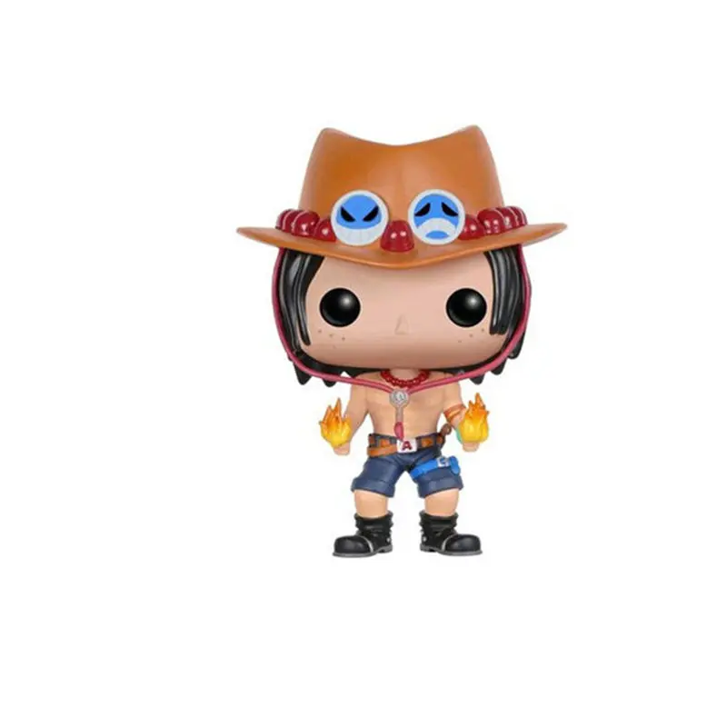 Синий FUNKO POP One piece MONKEY. D. luffy, Portgas. D. ACE, TRAFALGAR. LAW, Tony Chopper Коллекционная фигурка игрушки для детей подарок - Цвет: Синий