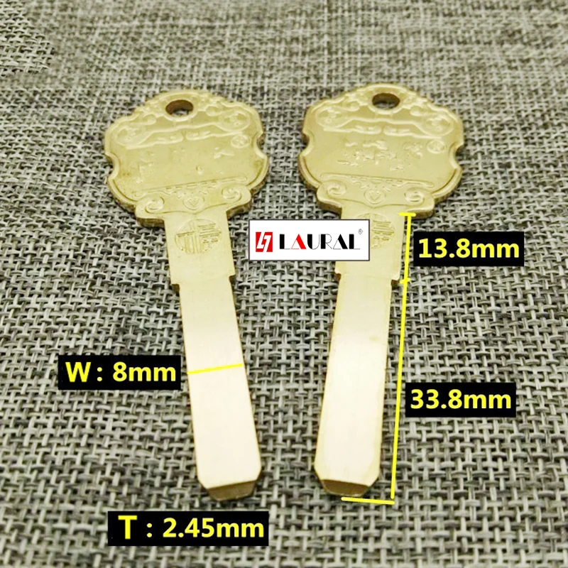 

Best quality Lock Cylinder House Home Gold blanks Locksmith Supplies Blank Keys 10pcs/lot