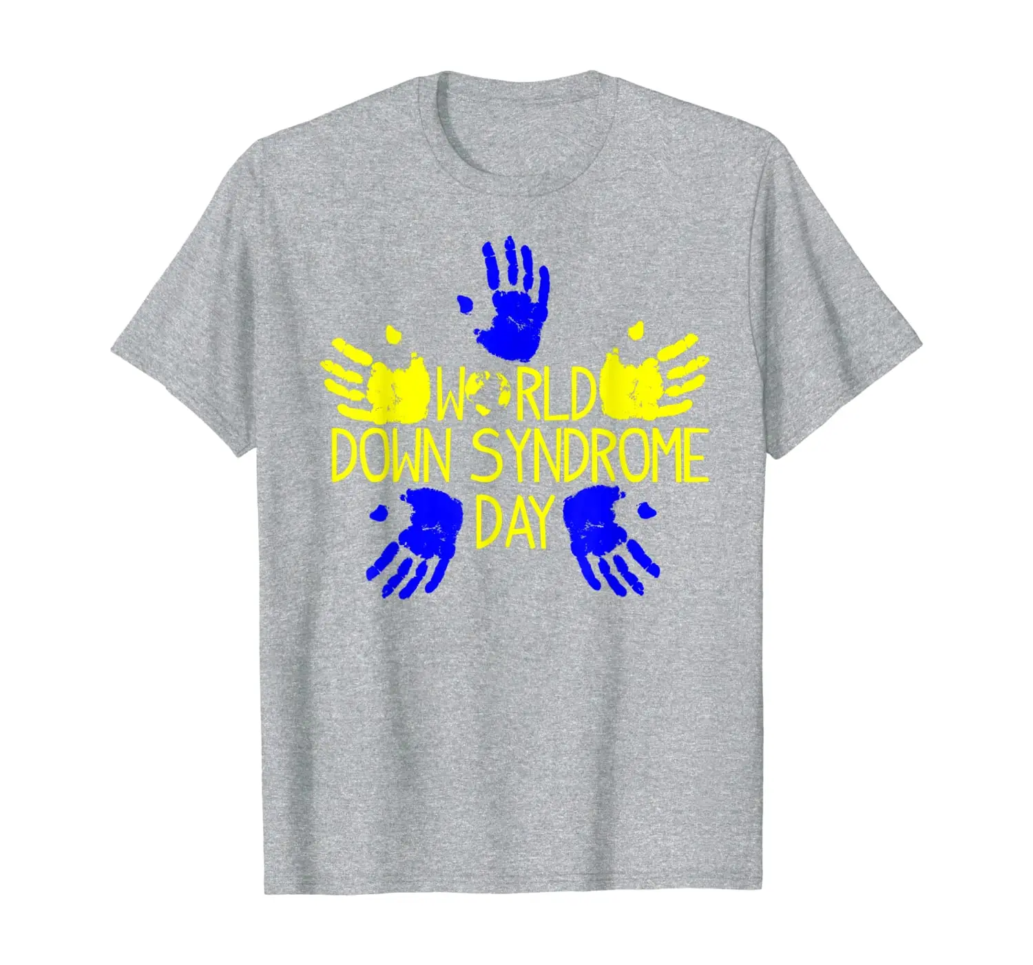 

Hand Print World Down Syndrome Day T Shirt Women Kids