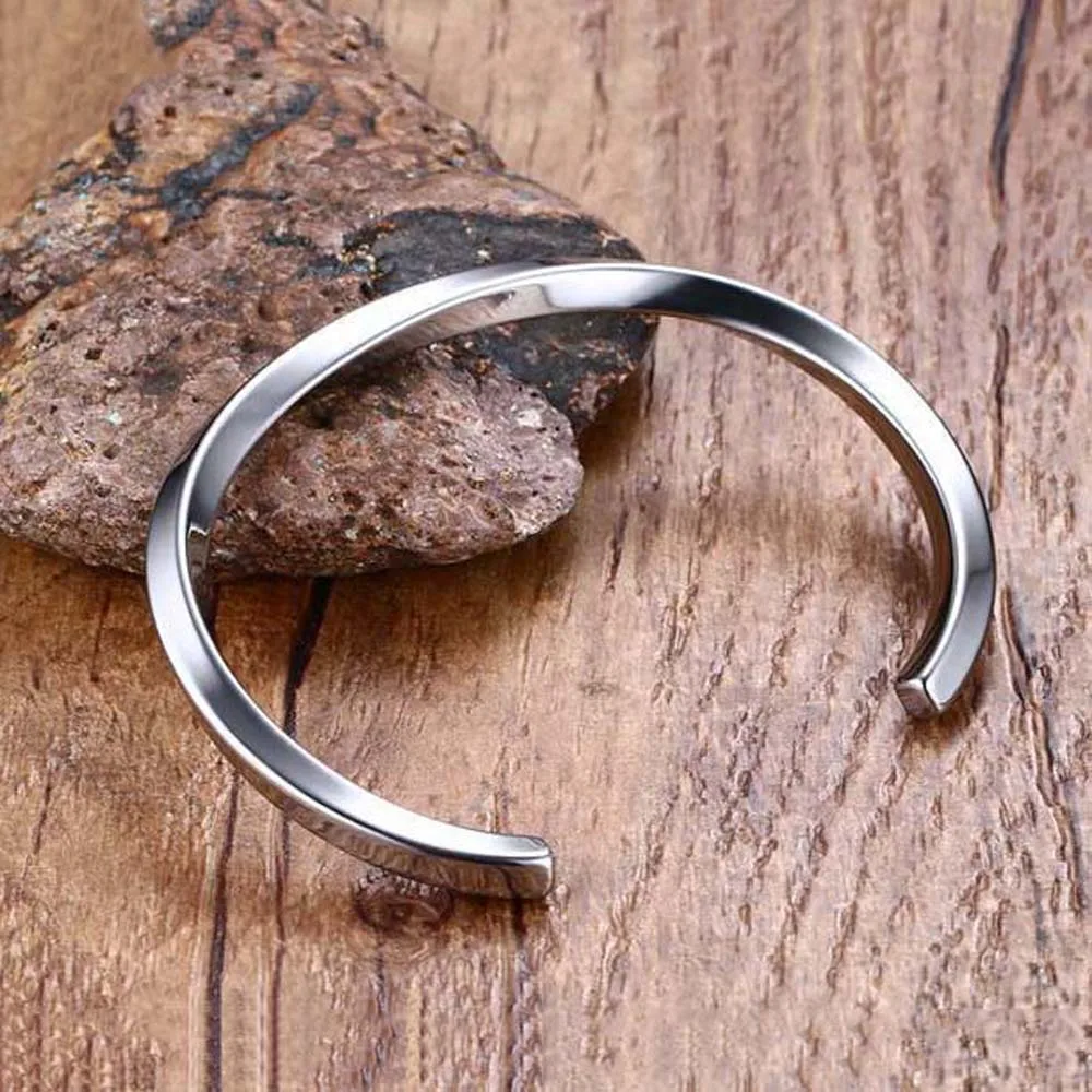 Модный Панк Черный Браслет-манжета для мужчин и женщин качественный браслет из