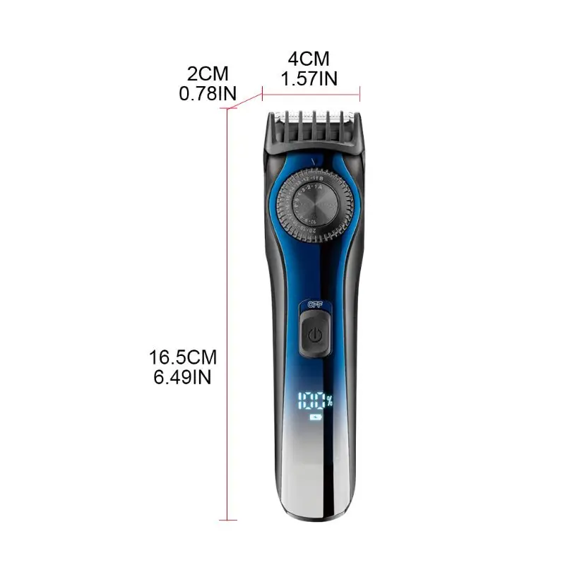 

Professional Hair Clippers Men Electric Beard Trimmer Barber Grooming Kit Cordless Cutting Machine