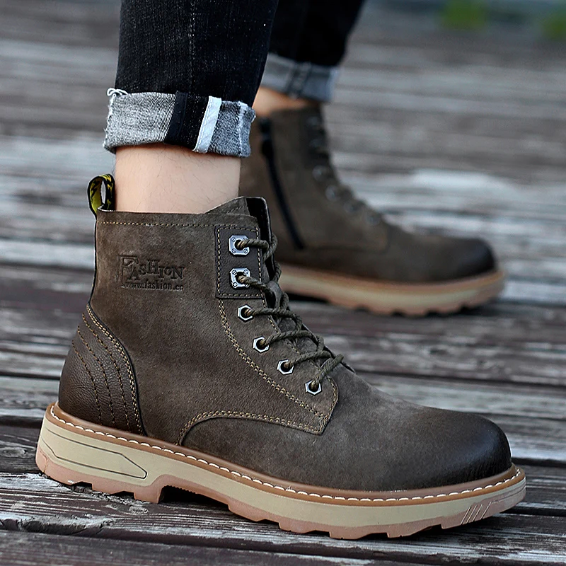 Men Casual Shoes 2020 Men's Casual Leather Shoes Man Fashion Mens Boots Men Sneakers For Shoe Black Slip On Sport Male