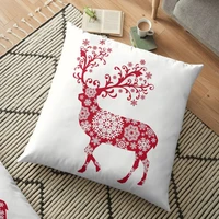 christmas deer with snowflakes cushion cover pillowcase 2020 christmas decorations for home xmas noel ornament happy new year