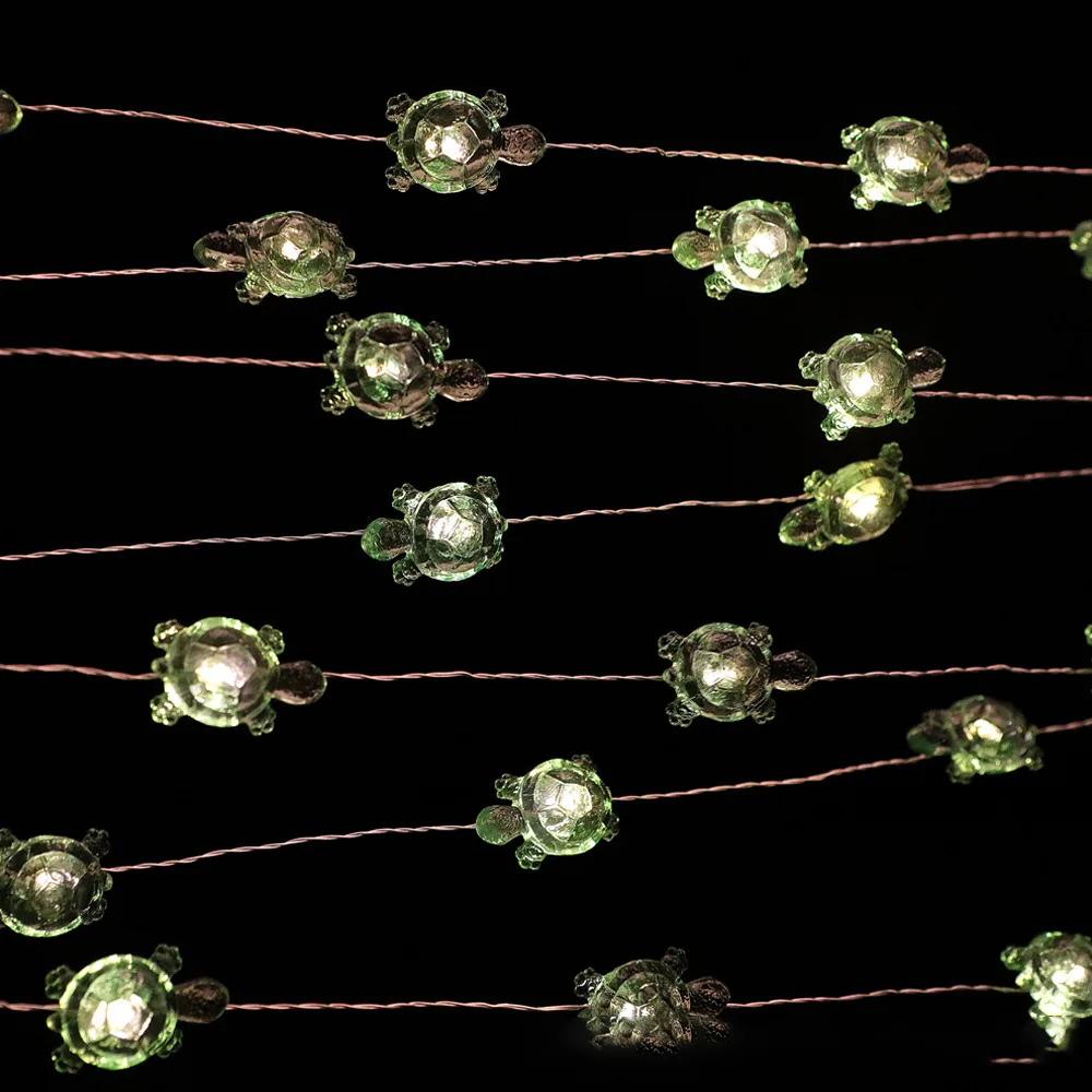 

Warm White USB Tortoise String Light 40 LED Windproof And Rainproof Indoor And Ceiling Copper Wire Remote Control Lights