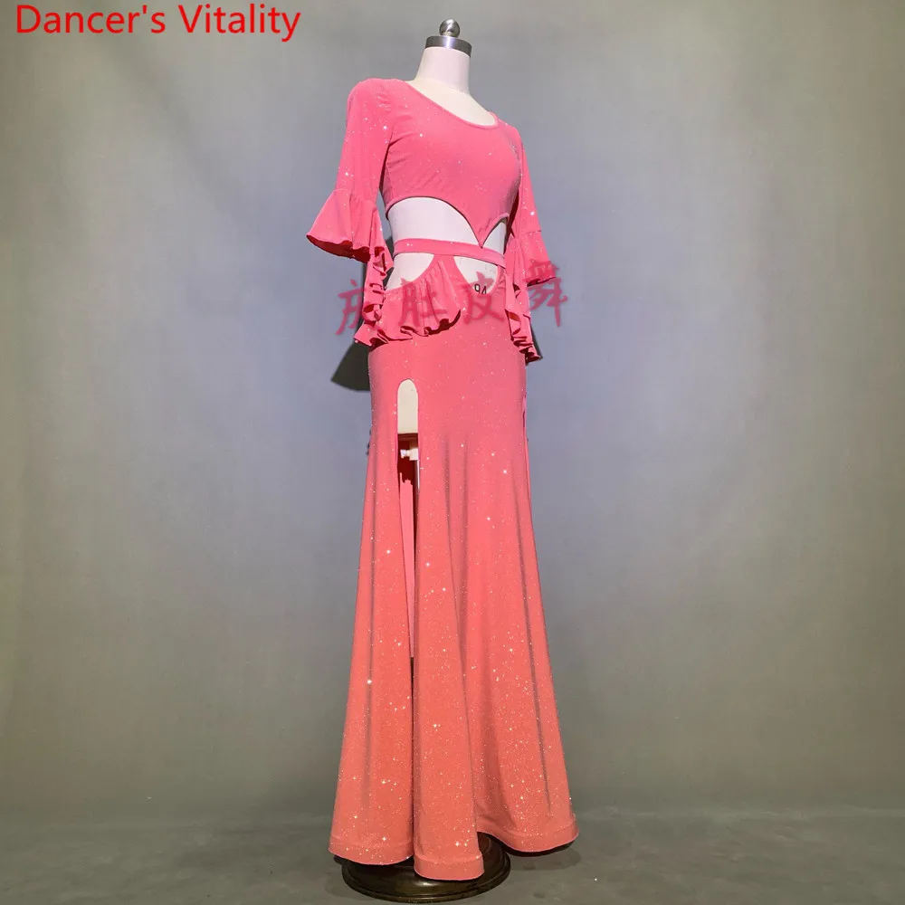 Женский костюм для танца живота с расклешенными рукавами на заказ сексуальная