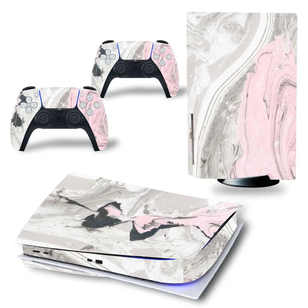 Мраморный дизайн для PS5 дисковое издание наклейка на кожу ps5 ПВХ виниловые скины |