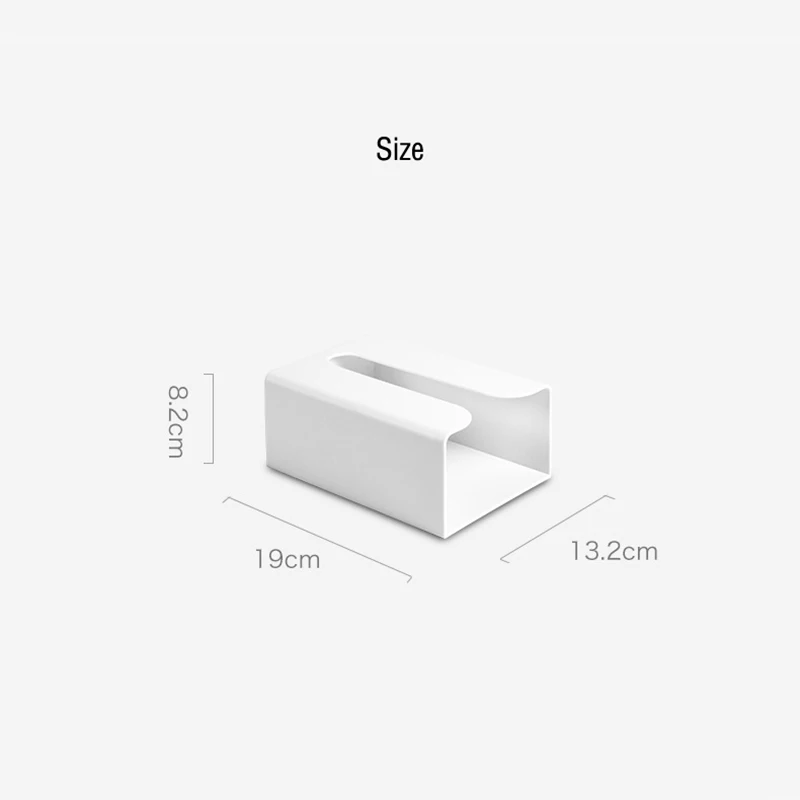 

Non-marking paste free punching wall-mounted tissue box for kitchen organizer Multifunction Tissue Box Creative WC Paper Holder