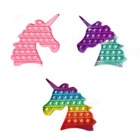 Система Push Pops, игрушка-антистресс для аутизма, клубника, Радуга