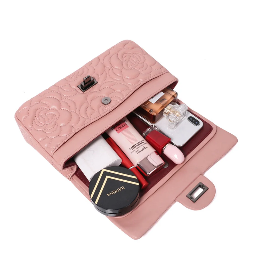 2020 натуральная кожа металлические цепочки женская сумка через плечо на одно с