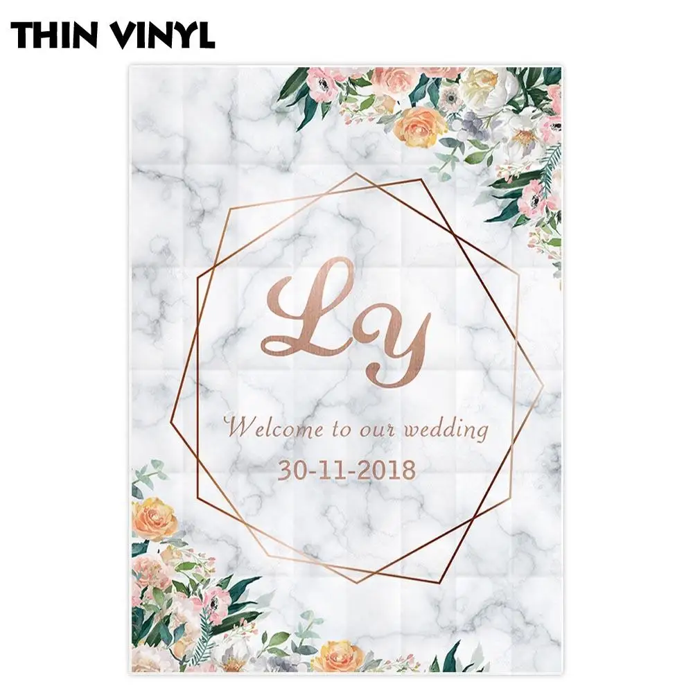 Фон Funnytree для фотосъемки с белой мраморной текстурой рамка из розового золота