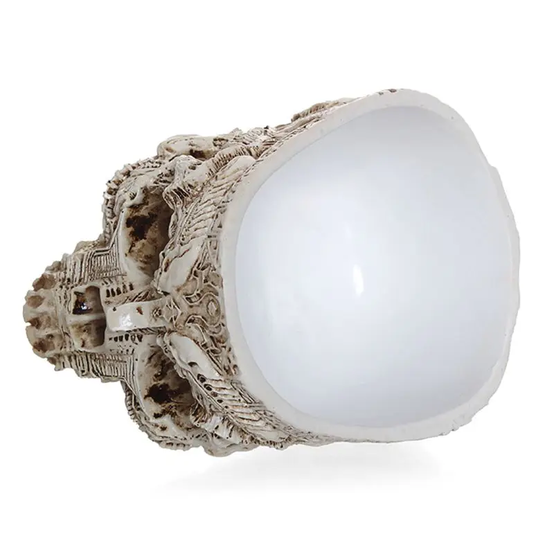 Ручной резной цветочный горшок с черепом ваза суккулент для растений сад