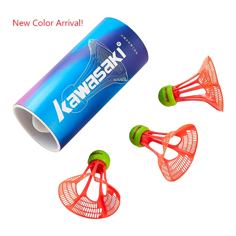3 шт./лот Kawasaki бадминтон воздушный шаттл 2 0 пластиковый нейлоновый шар для