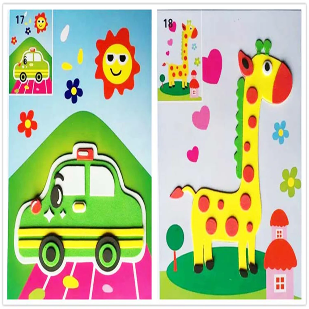 2 шт. 3d наклейка из вспененного этилвинилацетата для рукоделия детские