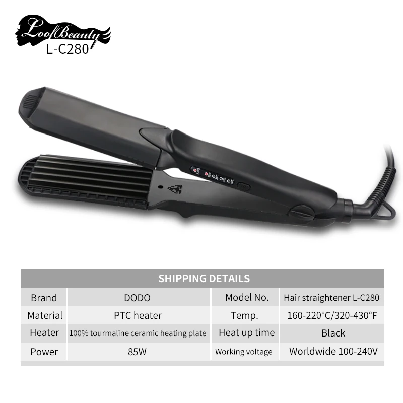 

4in1 interchageble plates hair straightener flat plate L,M,S wave plate PTC heater 100% tourmaline ceramic heating plate
