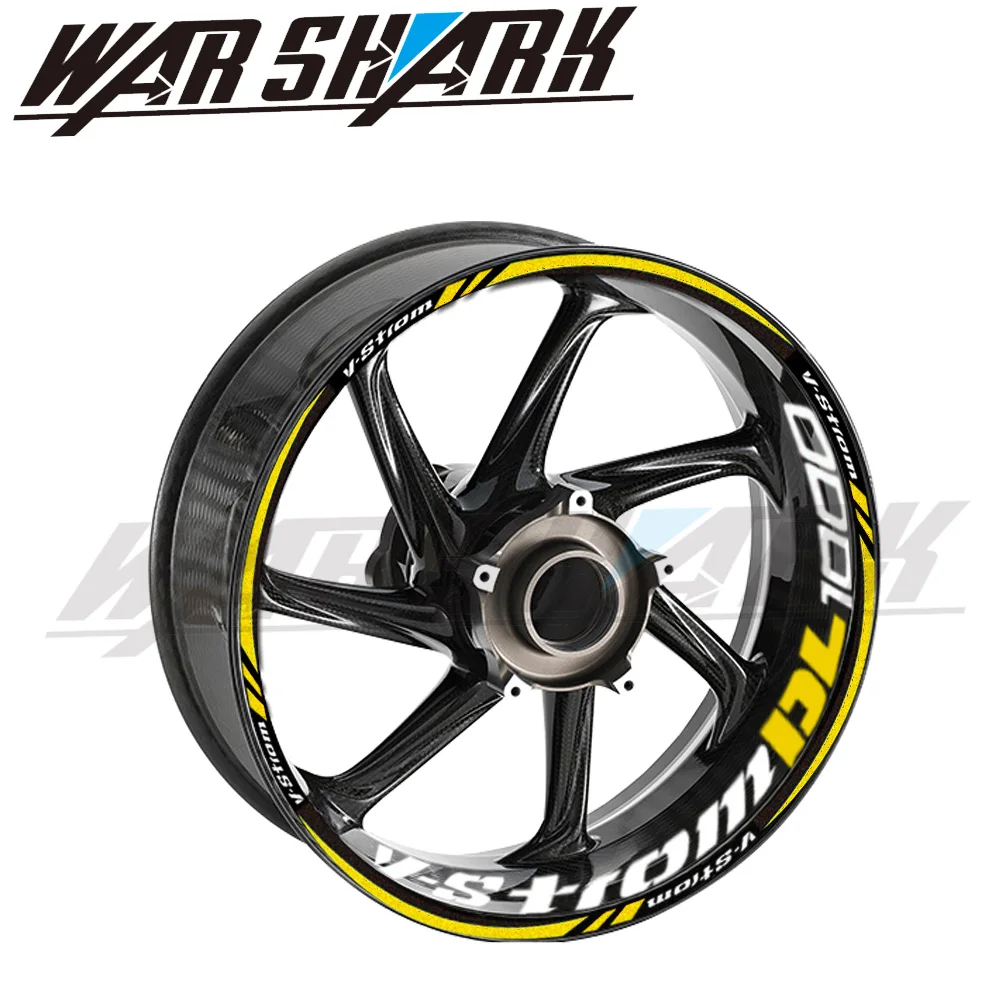 

For SUZUKI V-Strom 1000 DL1000 V-Strom 1000 Customizable Colors Motorcycle Wheel Stickers Reflective Waterproof Rim Decals