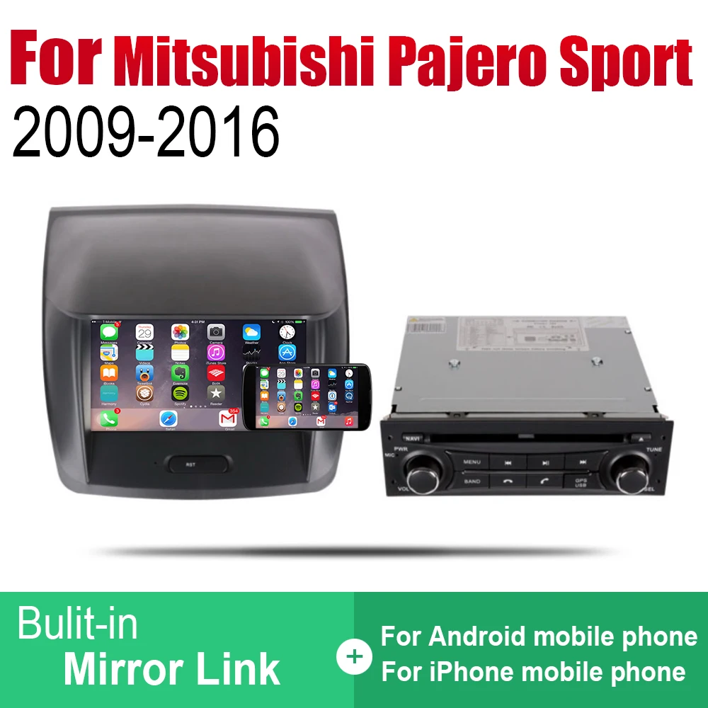 Для Mitsubishi Pajero Montero Sport 2009 2010 2011 2012 2013 автомобиля Android мультимедиа Системы Экран WI-FI DVD