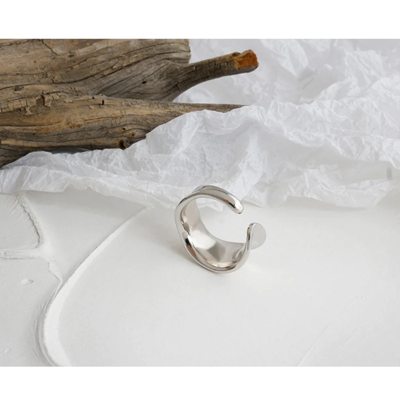 Кинели 925 пробы серебристый неправильной формы 14K Золотое кольцо высокого