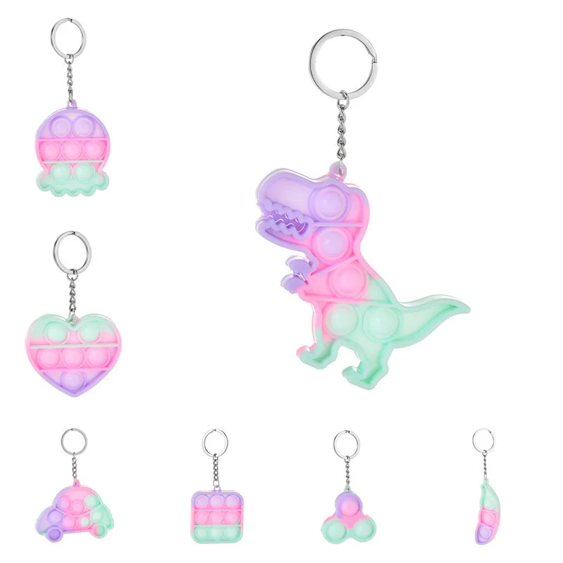 

Cross-border Sources Of Ice Cream Bubble Fun Keychain Cartoon Dolls Pinch the Pioneer of Mouse Extermination Key Pendant