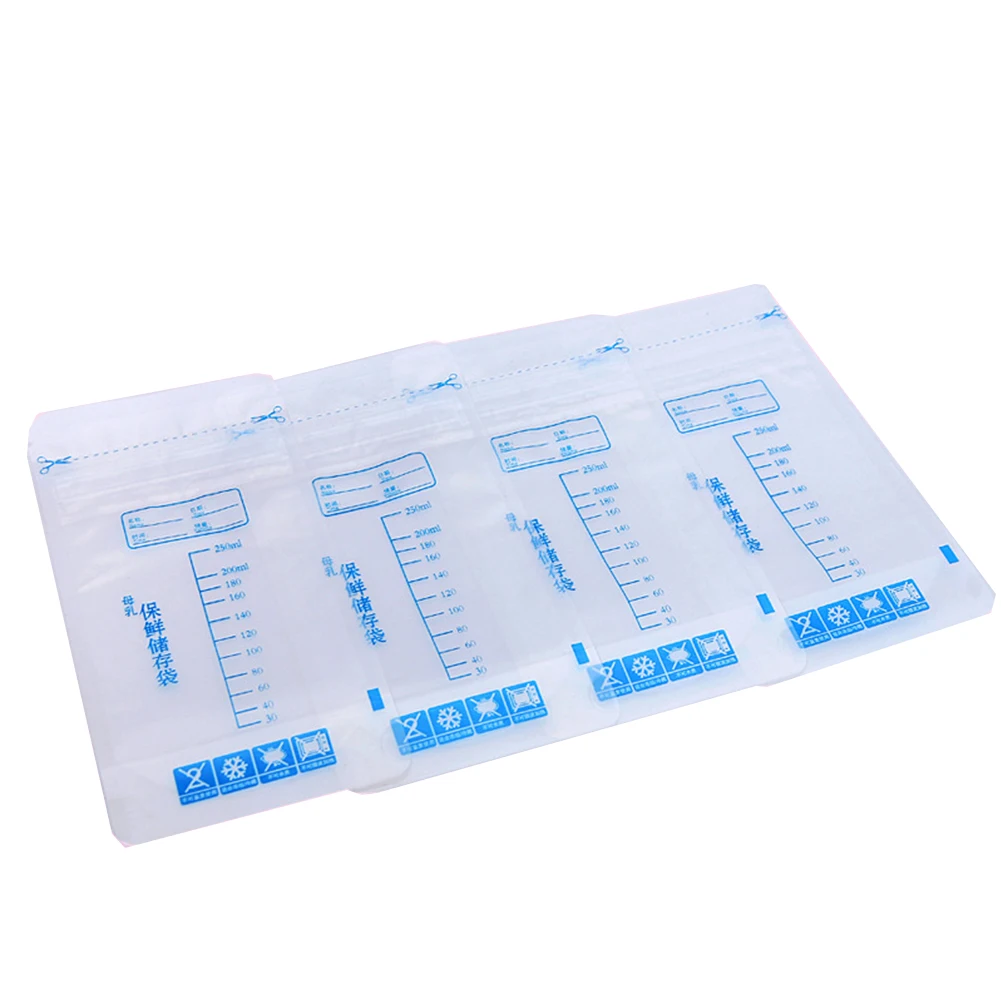 Bolsas de almacenamiento de leche materna para el congelador, etiquetas desechables de comida para beb&eacute;, seguro, 30 Uds.-5