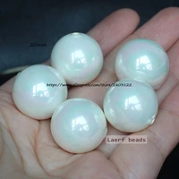 half drilled shell pearl round beads 8 20mm 4pcs for diyjewelry making mixed wholesale for all items