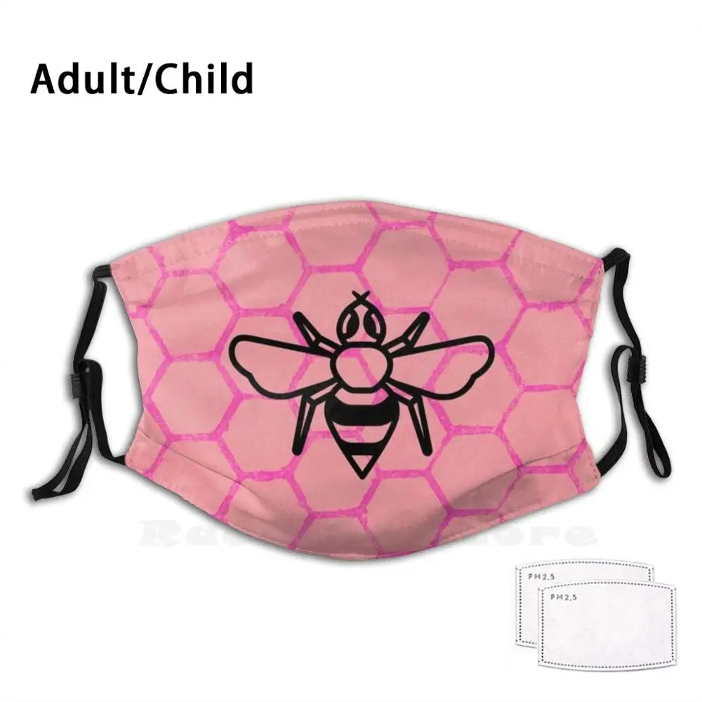

Bumblebee Funny Print Reusable Pm2.3028 Filter Face Mask Bumblebee