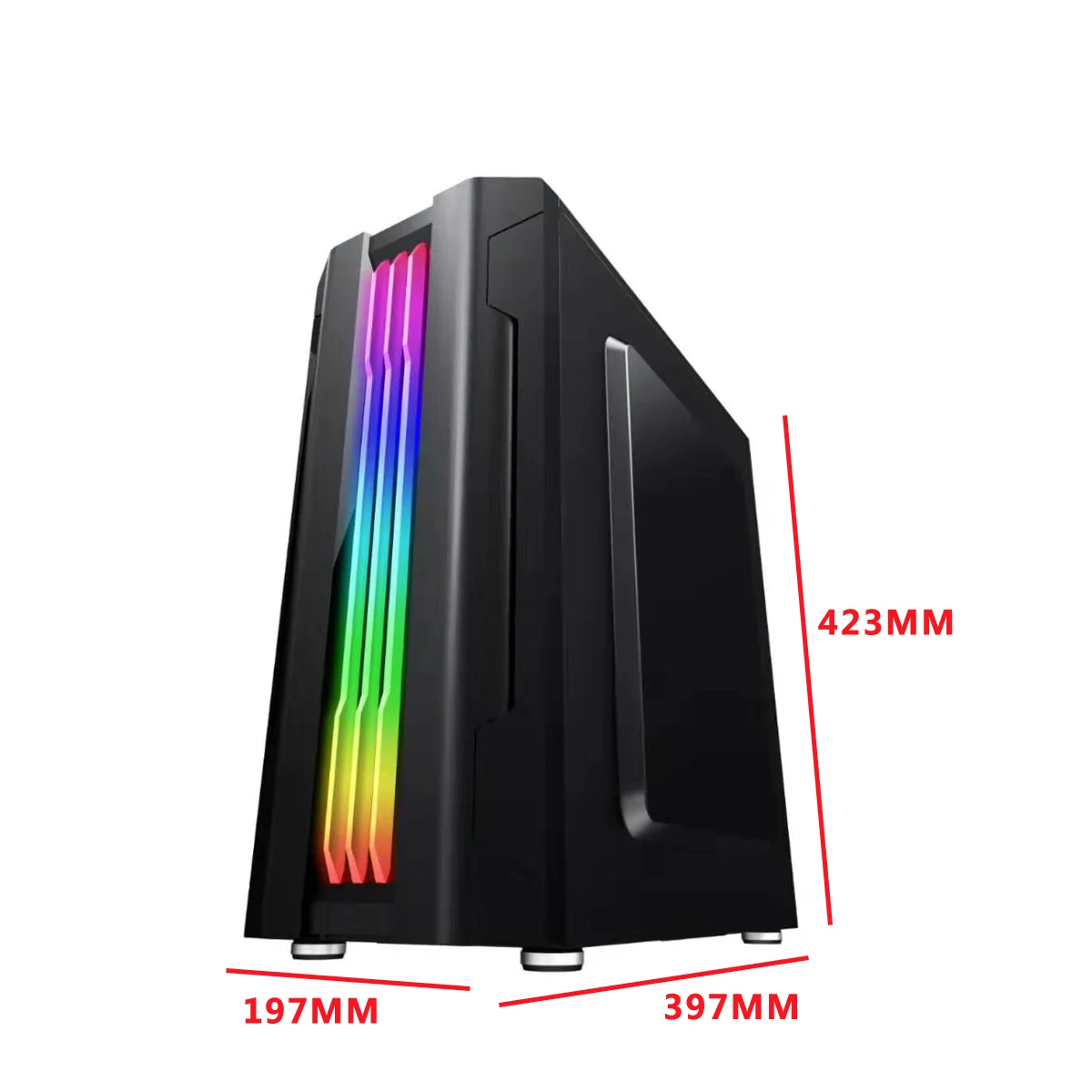 Чехол для поликарбоната с акриловой боковой платой светильник Rgb 3SSD 1HDD ATX/MATX/ITX 8