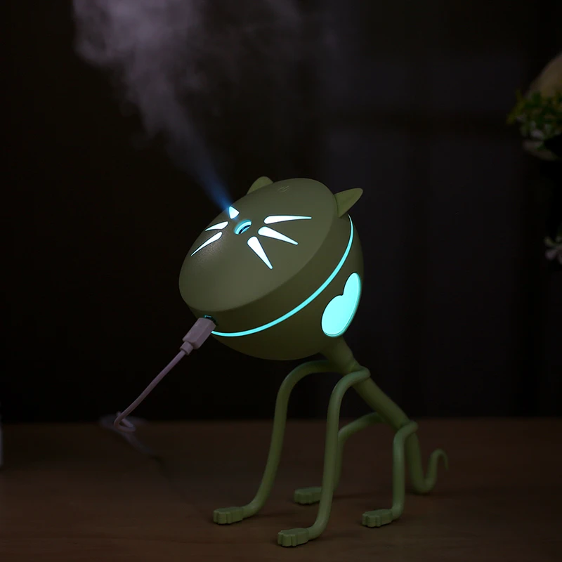 Настольный Ультразвуковой увлажнитель воздуха 150 мл с забавным котом USB