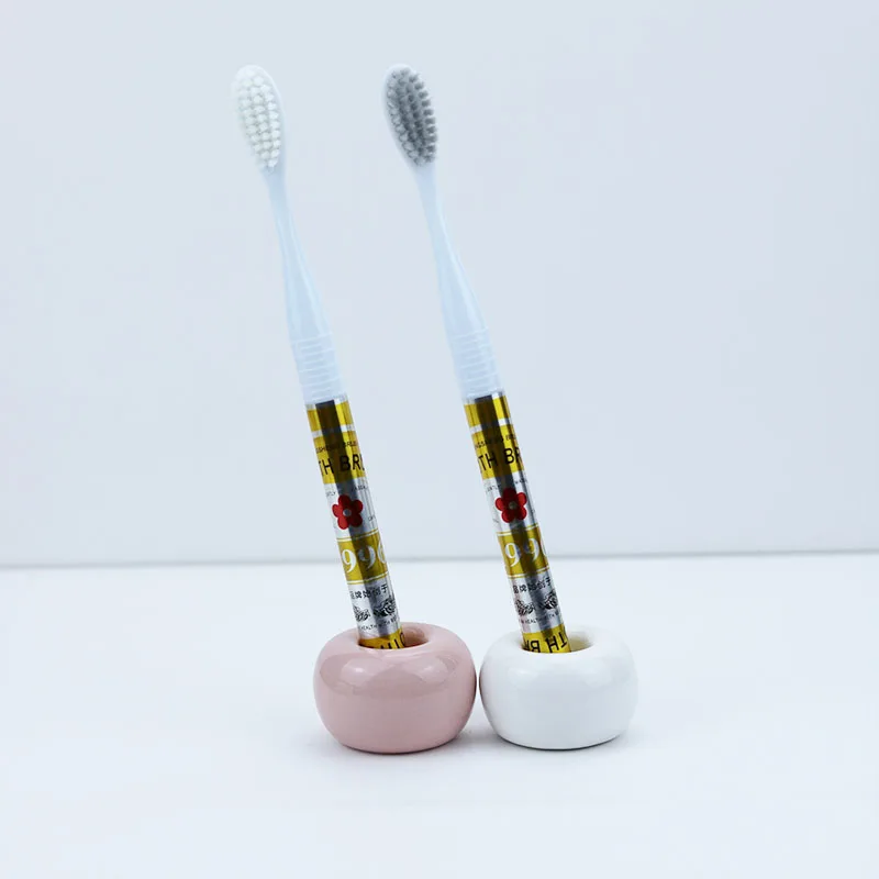 

Toothbrush Soft Bristle Golden Print Brush Handle Adult Household Fine Wool Antibacterial Men & Women Family Dental Oral Care