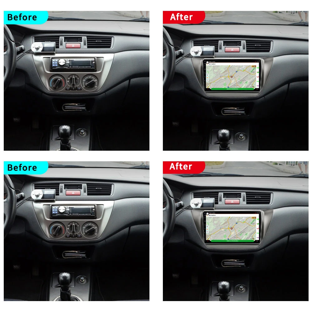 Автомобильный мультимедийный плеер 9 дюймов Android 10 0 стерео радио для MITSUBISHI LANCER IX