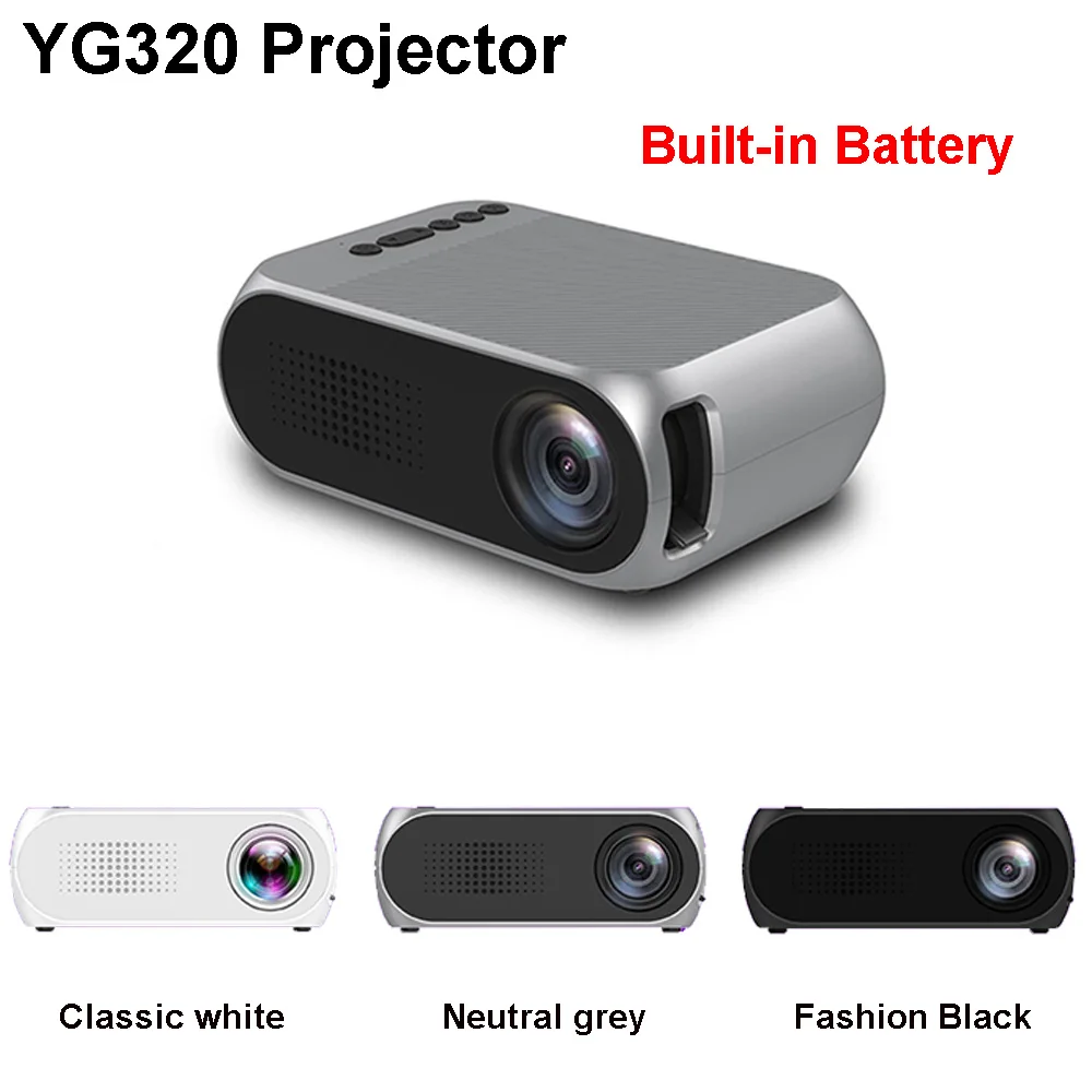 YG300 YG320 обновления YG200 Мини светодиодный карманный проектор домашний