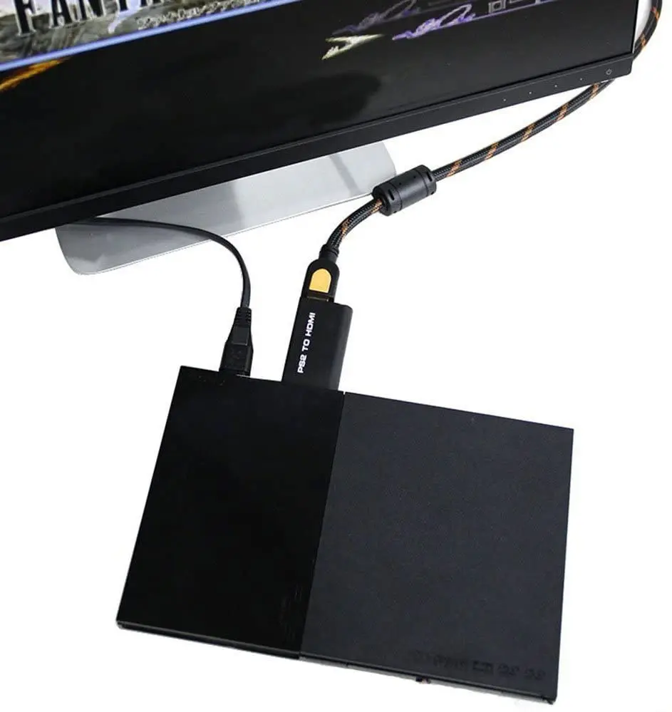 Audio Video Converter Adapter 480i/480p/576i with 3.5mm Output for PS2 to HDMI-compatible All Display Modes | Электроника