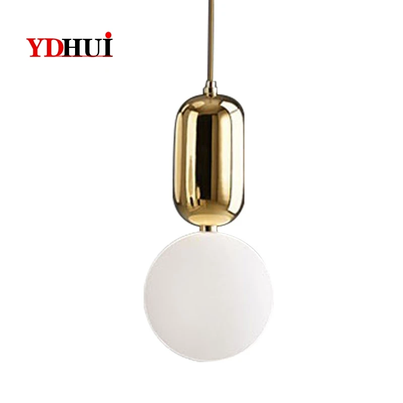 Скандинавская современная простая стеклянная люстра в стиле постмодерн