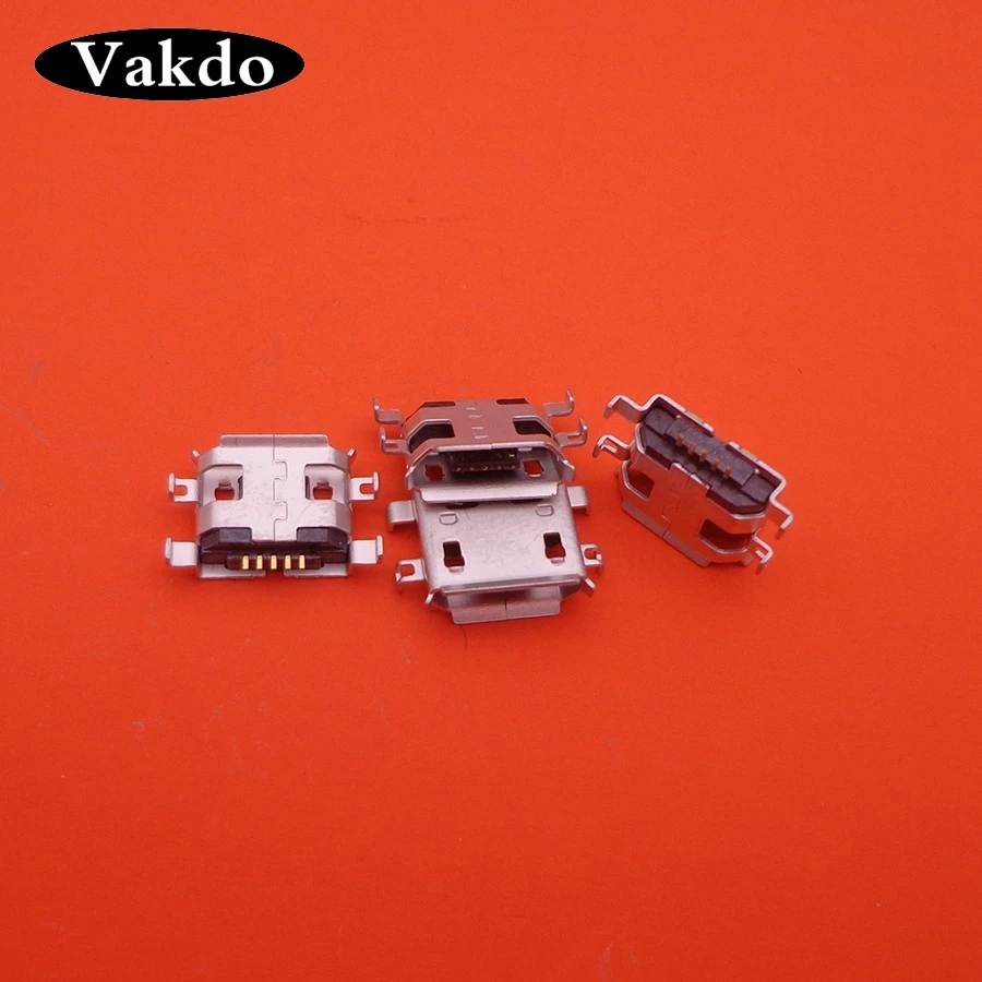100 шт./лот разъем micro usb 5pin для Lenovo A690 A698T S686 S680 S850 S880 S890 S720 P700 5pin tail sockect