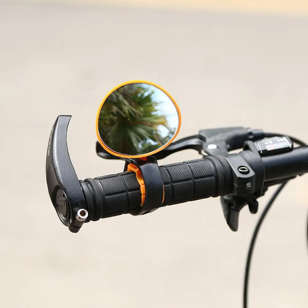 

360 Degree Rotate Adjustable Mountain Road Bike Handlebar Safe Rear View Mirror MTB Bike Silicone Handle Rearviewer