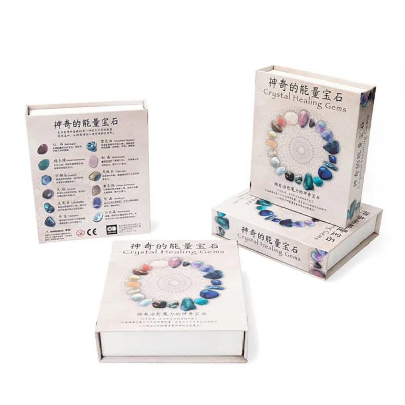 

Gift Box With Magical Power Stone Natural Crystal Mine Specimen Mixed Gem Crafts Magical Power Stone Home Decoration Ornaments